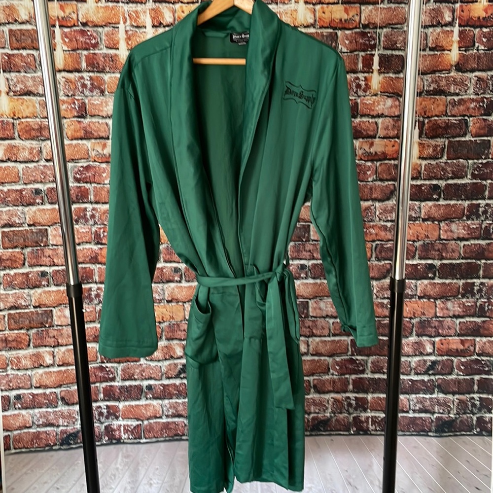 🔥 Dogg Supply Snoop Dog Robe emerald green color black embroidered medium
